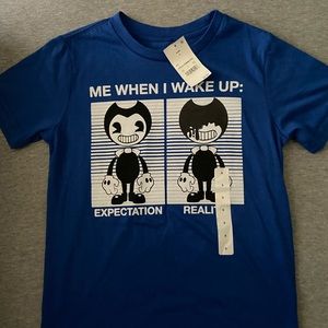 Boys' Bendy and the Ink Machine Short Sleeve Graphic T-Shirt - Blue